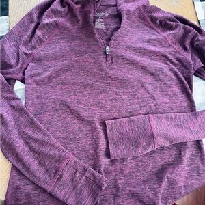 Ideology Women's Purple Heather Quarter-Zip Hoodie